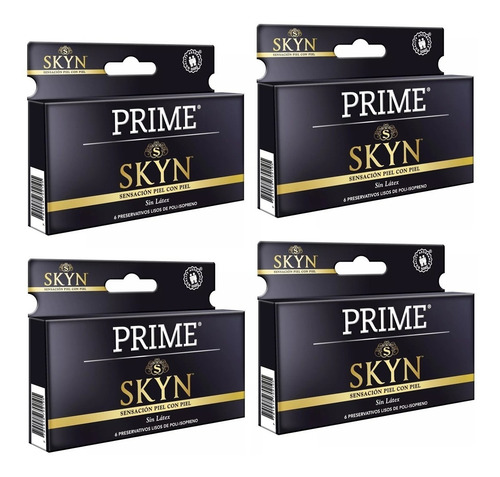 Preservativos Prime Skyn X24 Unidades Sin Latex Mayor Calor