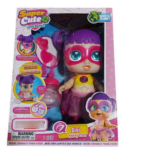 Muñeca Heroina Super Cute Glitzy Cool Sisi C/falda My Toys