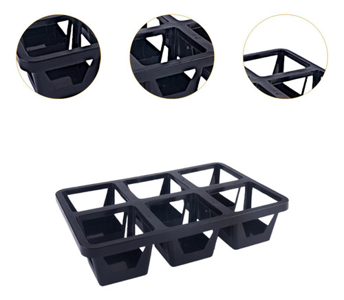 Bandeja Para Macetas De , Soporte Para Transporte 6 Celdas