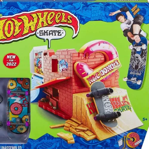 Skate De Dedo Hot Wheels Profissional C/ Sapato Fingerboard