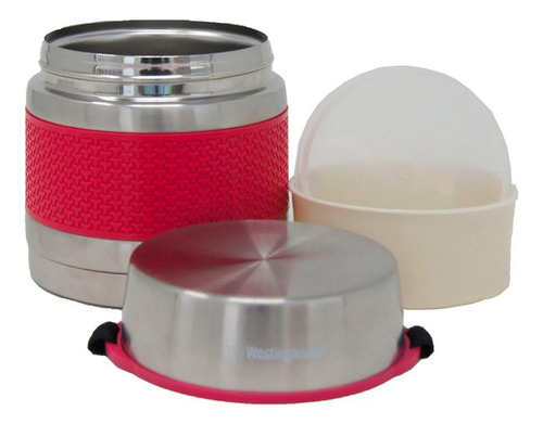 Contenedor De Alimentos Westinghouse Acero Inoxidable 750ml Color Rosa