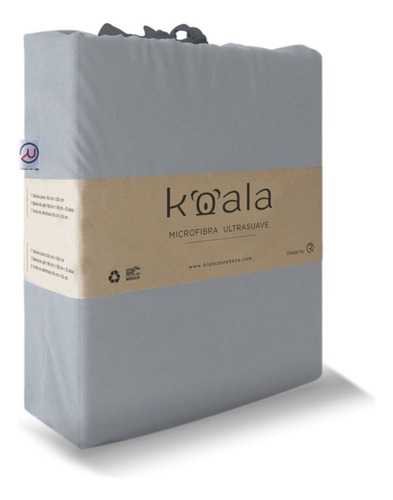 Sábanas Koala Microfibra Ultrasuave-matrimonial-elegir Color Color Gris Claro Diseño De La Tela Microfibra Ultrasuave