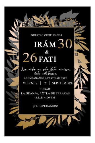 35 Invitaciones De Boda Dorado