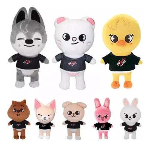 8pcs Juguetes De Peluche De Animales De Dibujos Animados Skz