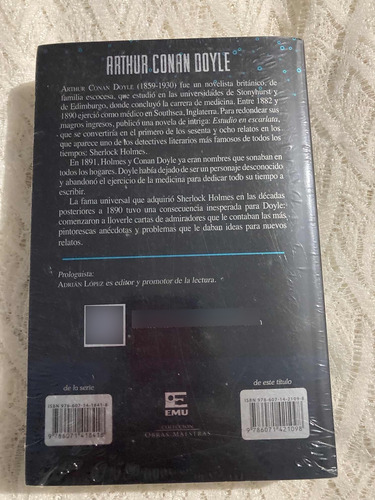 Arthur Conan Doyle. Obras Maestras. Editorial Emu. (Usado)