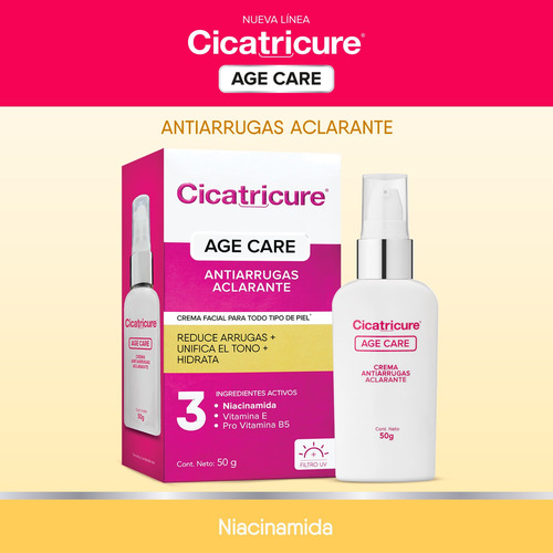 Cicatricure Age Care Crema Antiarrugas Aclarante 50g