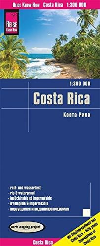 Costa Rica 1:300.000 Impermeable: Reiß- Und Wasserfest (worl
