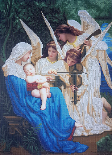 Kit Bordado Cuenta 3d Song Of The Angels William Bouguereau