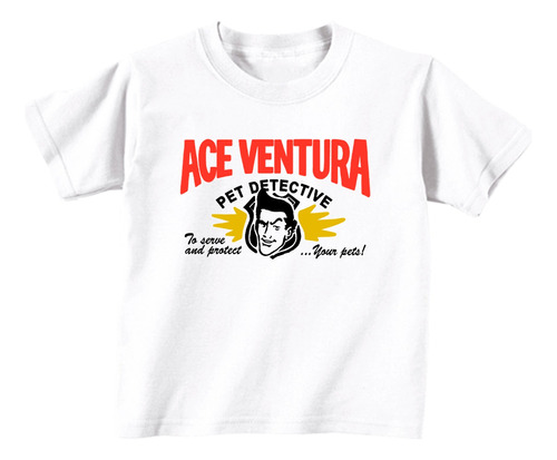 Remeras Infantiles Jim Carrey Ace Ventura |de Hoy No Pasa|1v