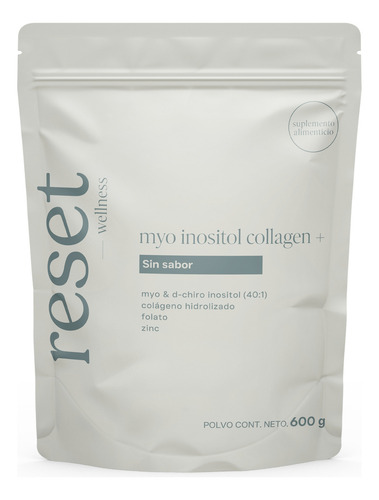Reset Myoinositol Collagen Myo&dchiro Inositol 600g Sin Sabor