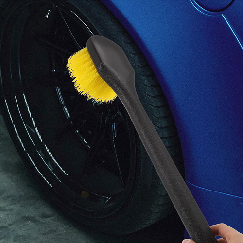 Cepillo Para Detalles De Ruedas Y Neumáticos De Coche, Mango