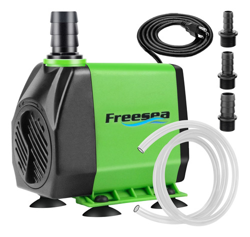 Freesea Bomba De Agua Sumergible Para Acuario: 800 Gph 45 W