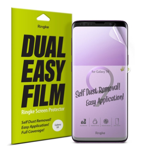 Film Protecto Ringke Samsung S8 S8+ S9 S9+ Dual Easy Pack X2