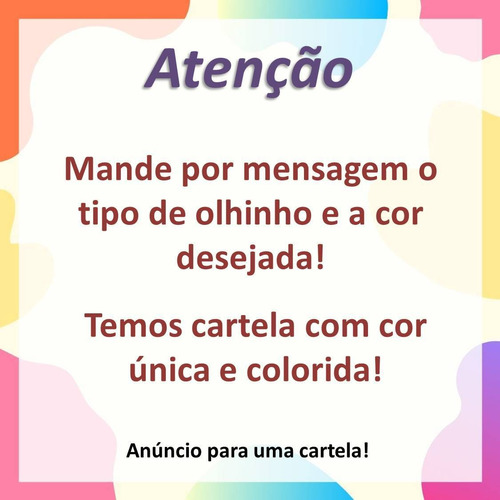 Imagem 2 de 10 de Olhos Resinados Para Artesanato - Coloridos E Delicados