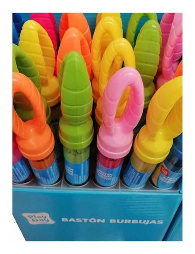 Juego De 10 Bastónes De Burbujas De Colores 118ml. 30cm
