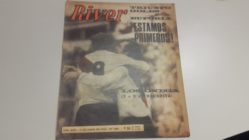 Revista River N° 1227 11/6/1968 River Chacarita