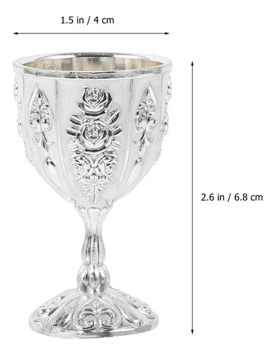 Copa Retro Vintage De Aleación De Zinc Para Hogar, 1 Unidad,