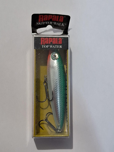 Currican Pesca Rapala Skitter Walk Anzuelo Sonajero Color Sw-8/green Mullet