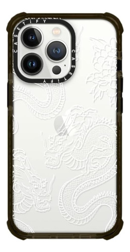 Funda Para iPhone 13 Pro Diseño Dragones Chinos