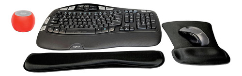 Logitech Mk550 Comfort Wave Combo Teclado Y Mouse Viajes, Al