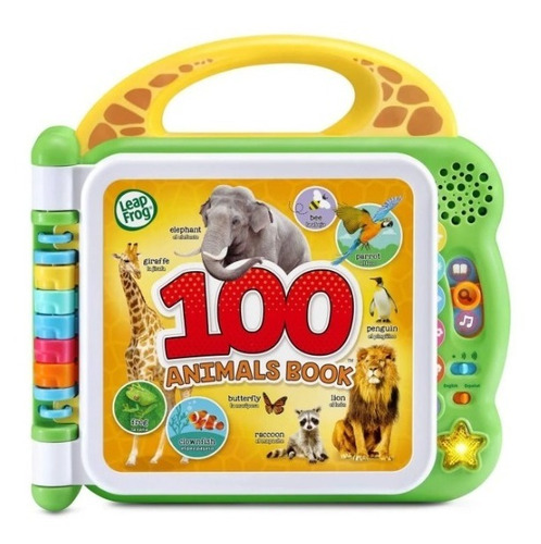 Libro Infantil Bilingue Con Sonidos 100 Animales Leapfrog 
