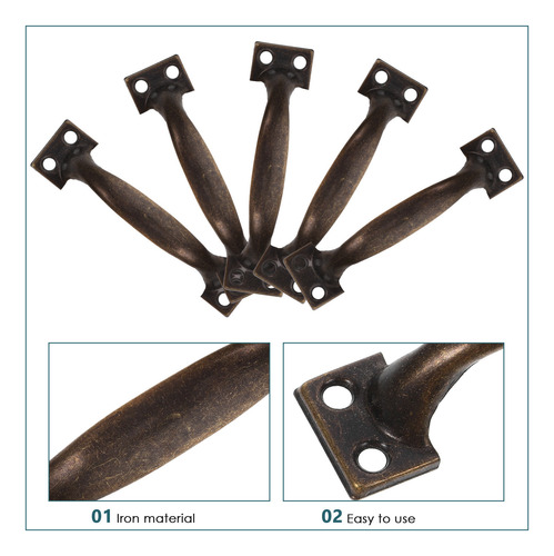 Tiradores De Armario De Metal Para Puertas, 10 Unidades, Tir