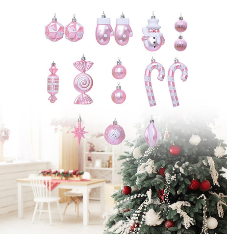16 Piezas De Bolas De Navidad, Pequeños Colgantes De