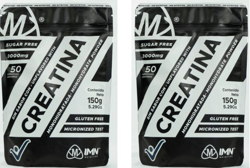 2 Creatina Monohidratada 150gr - Unidad a $45000