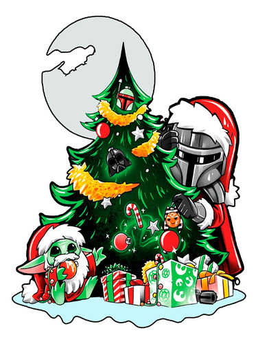 Vinil Decorativo Navidad Star Wars 2