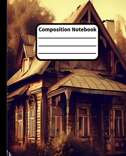 Libro: Composition Notebook: Castle, Hosuse Vintage Design W