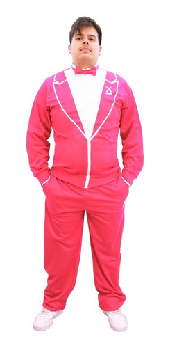 Sudadera Y Pants Deportivos Tuxedo Clasico Rosa