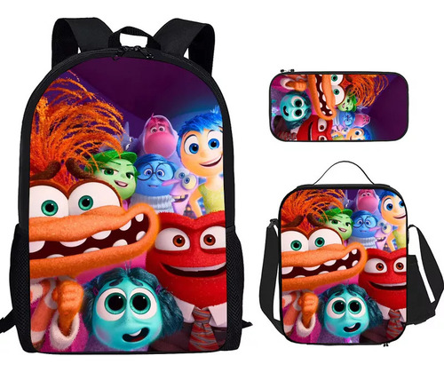 Yx Set Mochilas Escolares Girls Inside Out 2, 3 Unidades Con