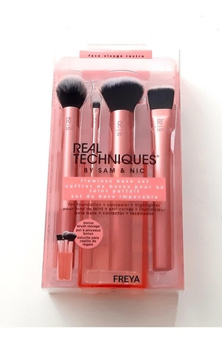Flawless Base Set Brochas Maquillaje 1533 Real Techniques