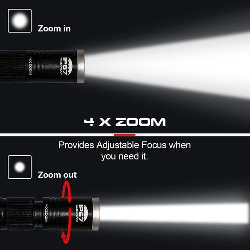 Linterna Luz Bolígrafo Recargable 300lumen 3 Modos Bolsillo