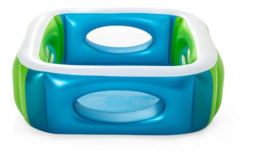 Alberca Inflable Cuadrada Azul Bestway 565l 51132 Azul