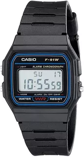 Reloj Casio Clásico Vintage F-91w-1cr - Original, Nuevo Caja