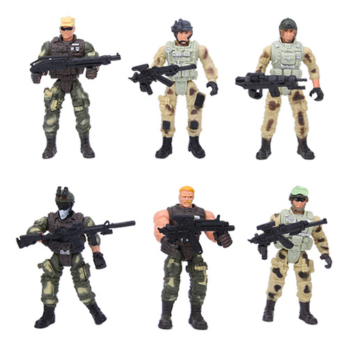 6 Modelos Móviles De Soldados Militares Y Policías Con Junta