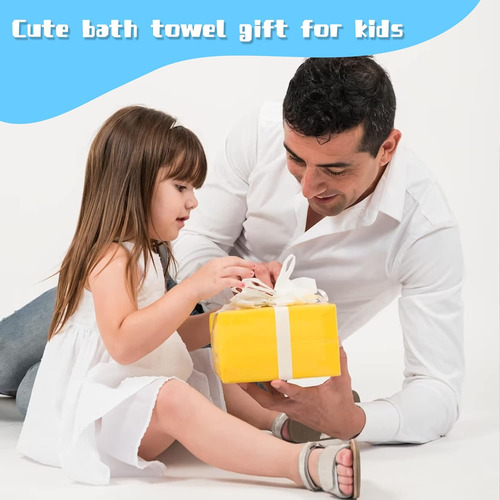 Toalla De Baño Con Capucha Para Bebé, Toalla De Poncho Con T