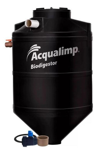 Biodigestor  Tratamento Esgoto 1300l Acqualimp Reg Campinas Cor Preto