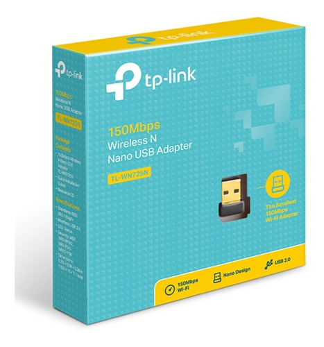 Stock Adaptador Usb Wifi Nano 150mbps Tp-link Wn725n Envios