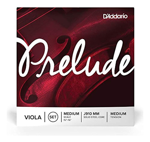 D Addario Preludio Viola Conjunto De Cadenas Mediana Escalad