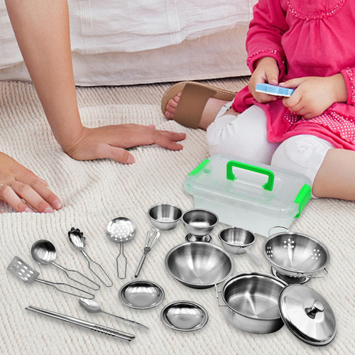 Li Juego De Utensilios De Cocina De Acero Inoxidable De 17