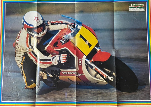 Poster Lucchinelli Motociclismo 1981. Guerin Sportivo, Ez2ca