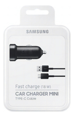 Cargador Samsung EP-LN930CBEGWW usb-c de auto con cable carga rápida negro