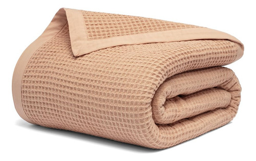 Manta De Algodón Orgánico Gofre Para Cama Y Sofá Moderna