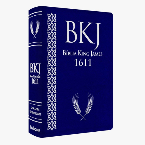 Bíblia King James 1611 - Letra Ultra Gigante Azul