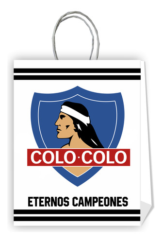 12 Bolsas Cumpleaños Dulces Colo Colo #1 Tamaño 21x16x9