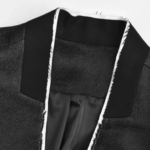 Abrigo Casual Largo Con Cuello En V De Estilo Coreano Para M