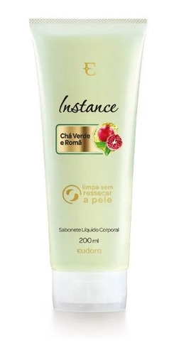 Imagem 1 de 1 de Sabonete Líquido Corporal Instance Chá Verde E Romã 200ml -
