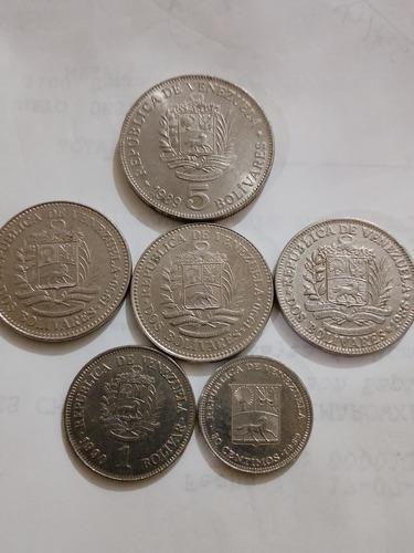 Monedas Antiguas De Venezuela (Usado)